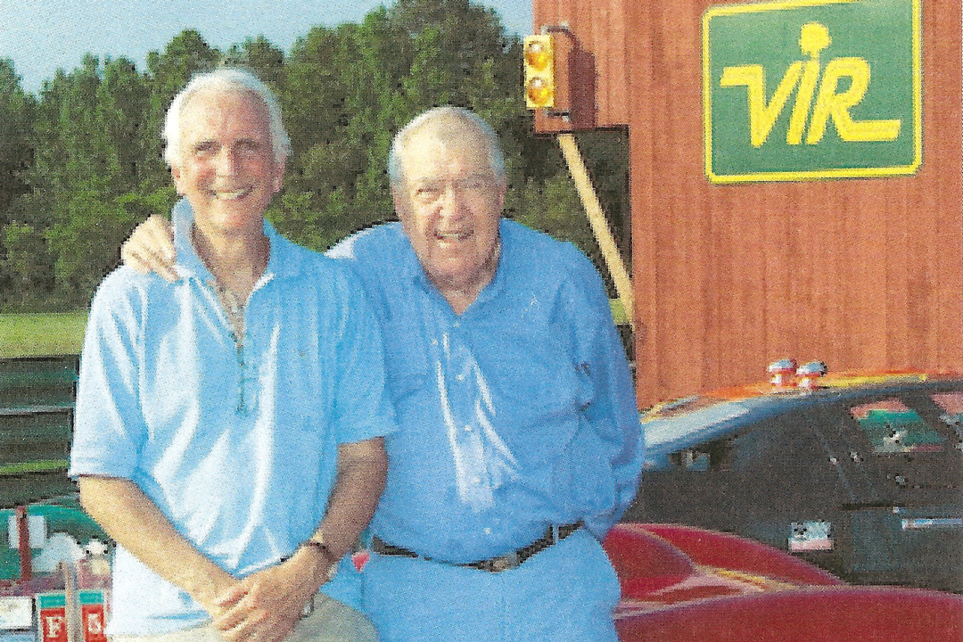 Harvey Siegel with Carol Shelby at VIRginia International Raceway.