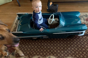 A custom Cadillac toy car for Leo.