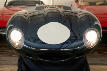 This Jaguar D-Type bonnet is was handmade by dozens of craftspeople.
